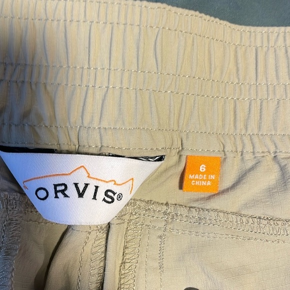 NWT Outdoor Performance Orvis Pants Trout Bum 6 Khaki Active Gorpcore Sport fish - Picture 12 of 14
